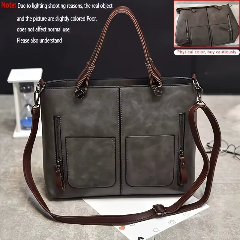 Women'S Bag Fashion Classical Style Crossbody Retro PU Leather Shoulder and Purse Casual Bag Daily